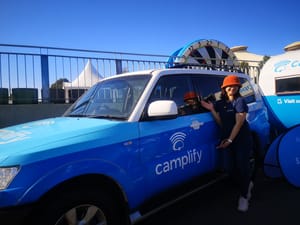 Lambent Outsourcing's Team Leader, Tin, during a training visit to Newcastle, NSW